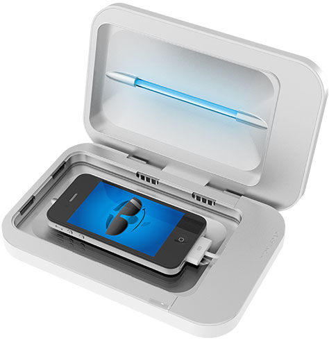 PhoneSoap Charger's UV light is completely safe for any product you put inside